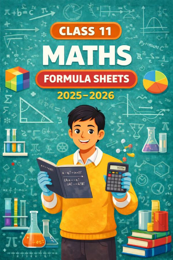 Class 11th Maths Formula Sheet 2025-26 | Digital Handwritten Notes