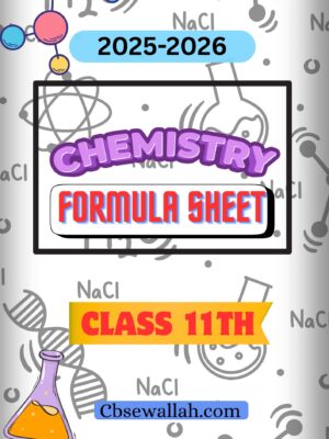 class 11 chemistry formula sheet