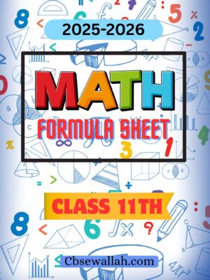 class 11 maths formula sheet