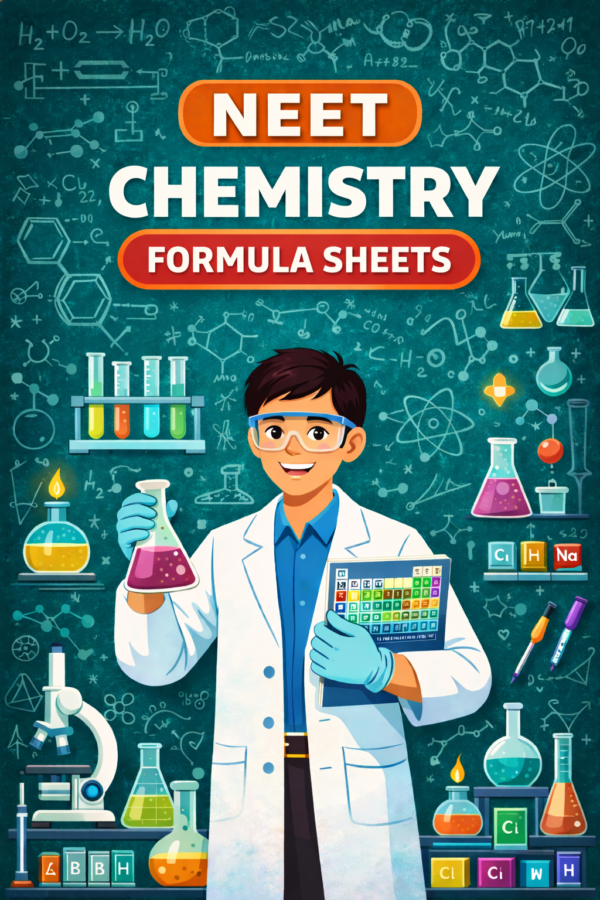 NEET Chemistry Formula Sheets | Digital Pdf