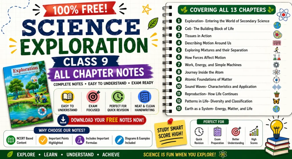 Science Exploration Class 9 All Chapter Notes