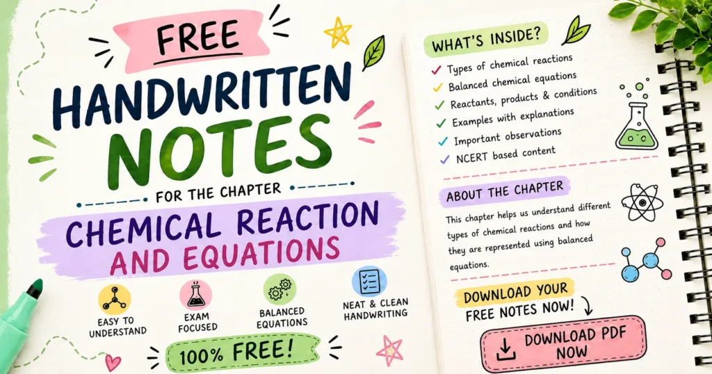 Chemical-reaction-and-equation-handwritten-notes
