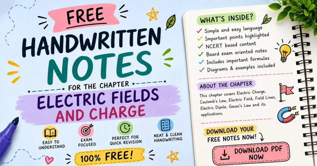 Electric charges and fields notes