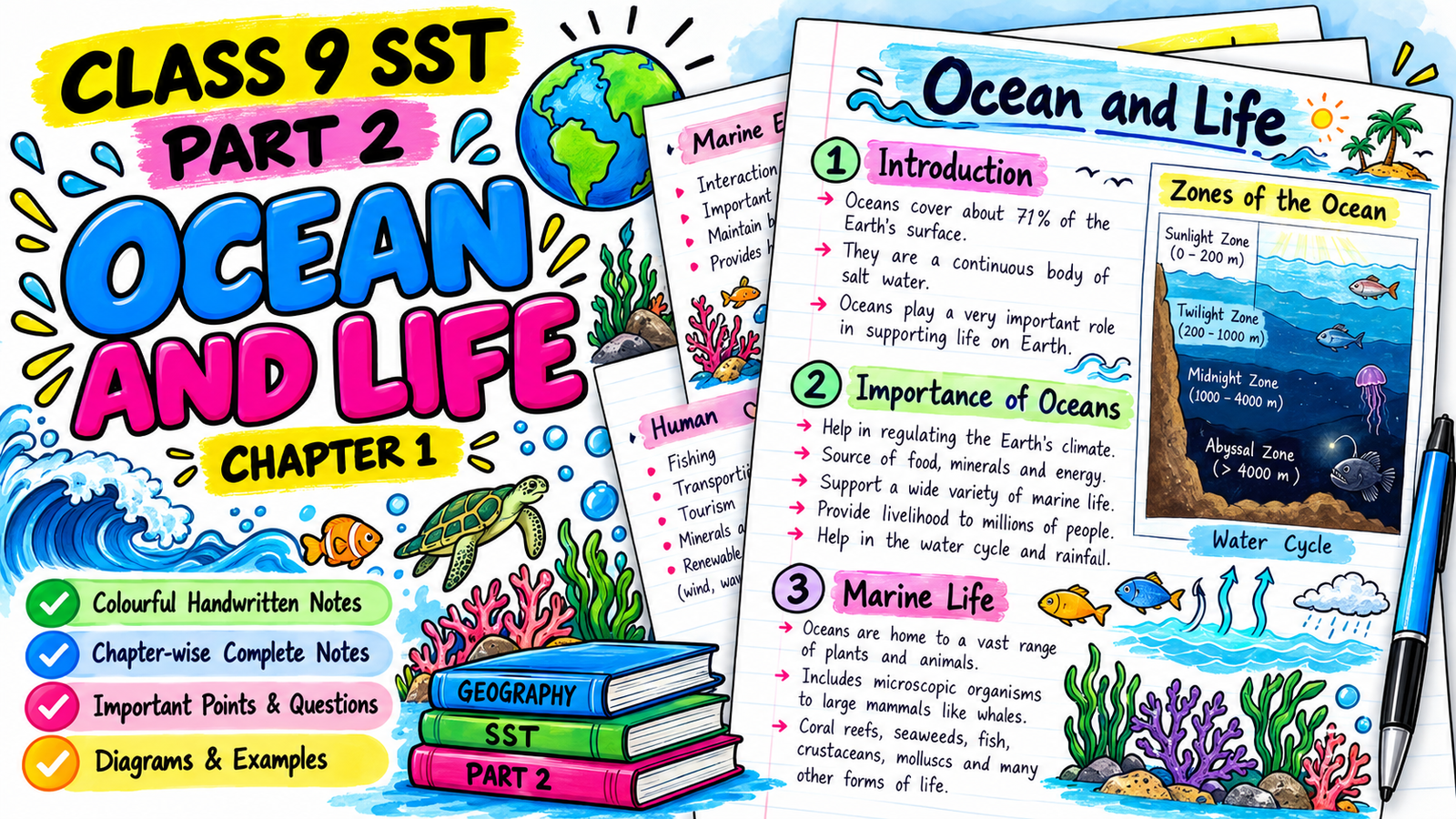 Ocean And Life Handwritten Notes Pdf